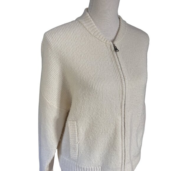 Rhone women's Westside Full Zip Cardigan Sweater size M medium sand stone ivory - Picture 8 of 12